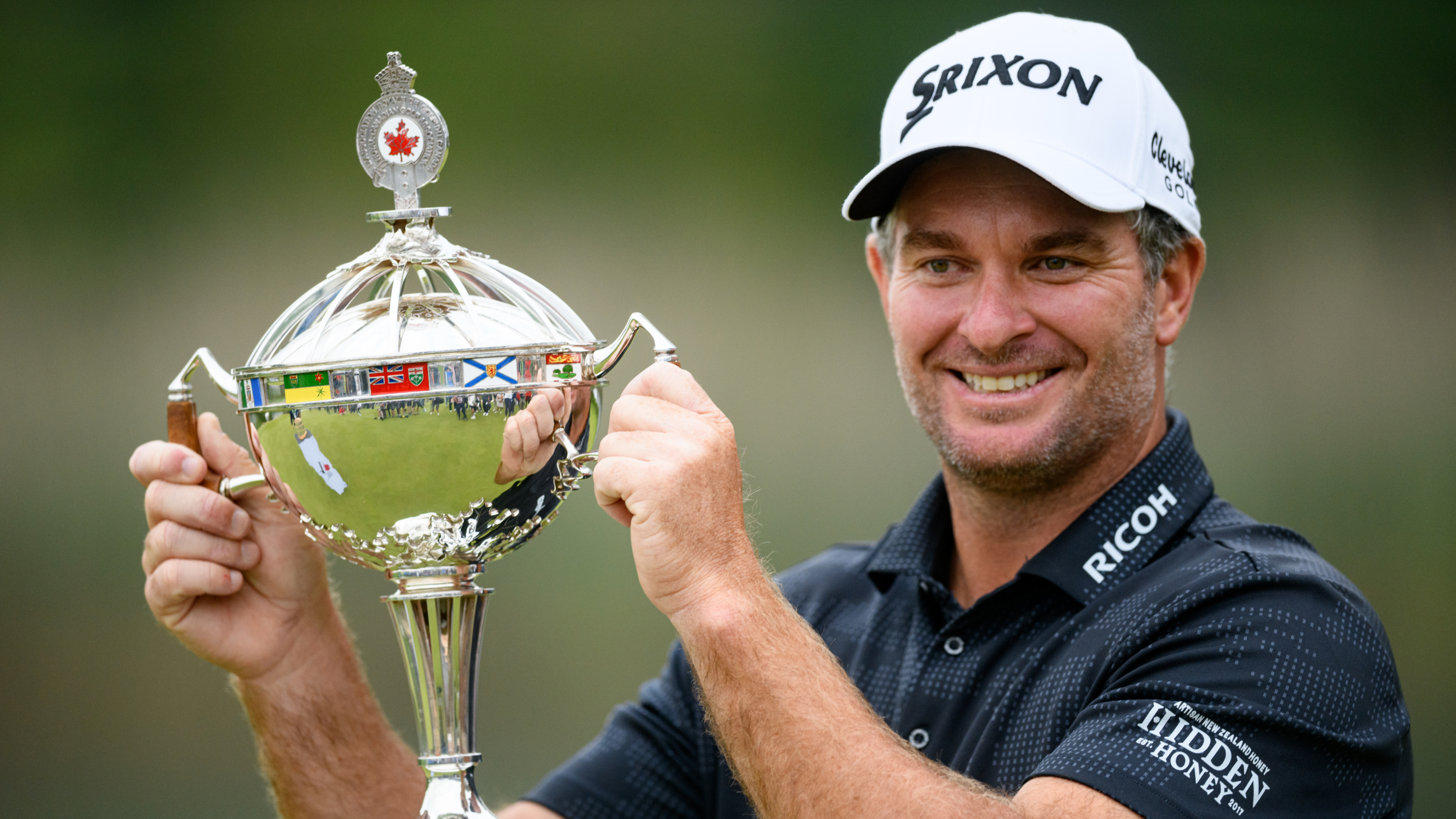 Ryan Fox with the RBC Canadian Open trophy
