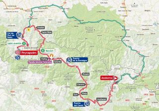 2013 Vuelta a Espana stage 15 map