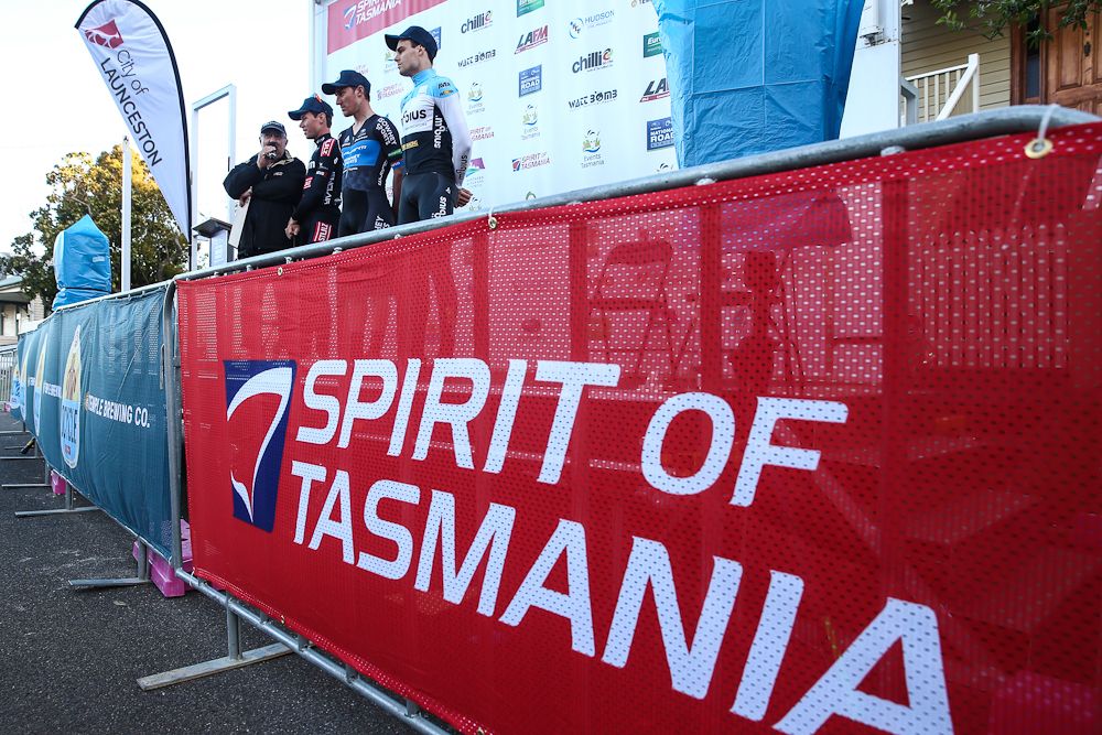 The prologue podium in Tasmania