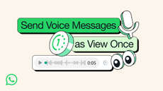 The WhatsApp voice note view once feature shown in cartoon form