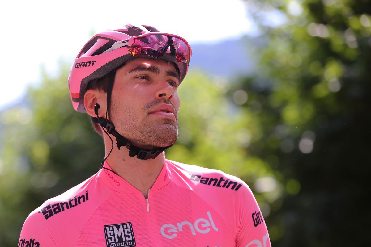 Tom Dumoulin (Team Sunweb) is focused on keeping the maglia rosa after stage 18
