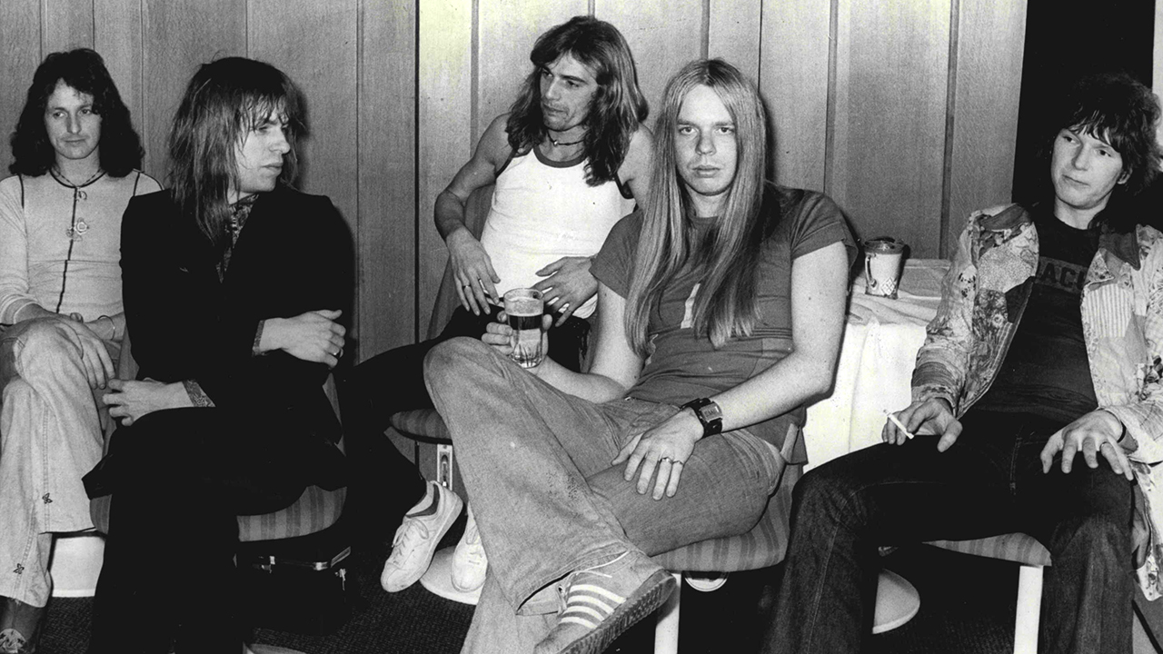 Yes: Jon Anderson, Steve Howe, Alan White, Rick Wakeman, and Chris Squire, March 13, 1973. (Photo by Martin James Brannan/Fairfax Media via Getty Images).