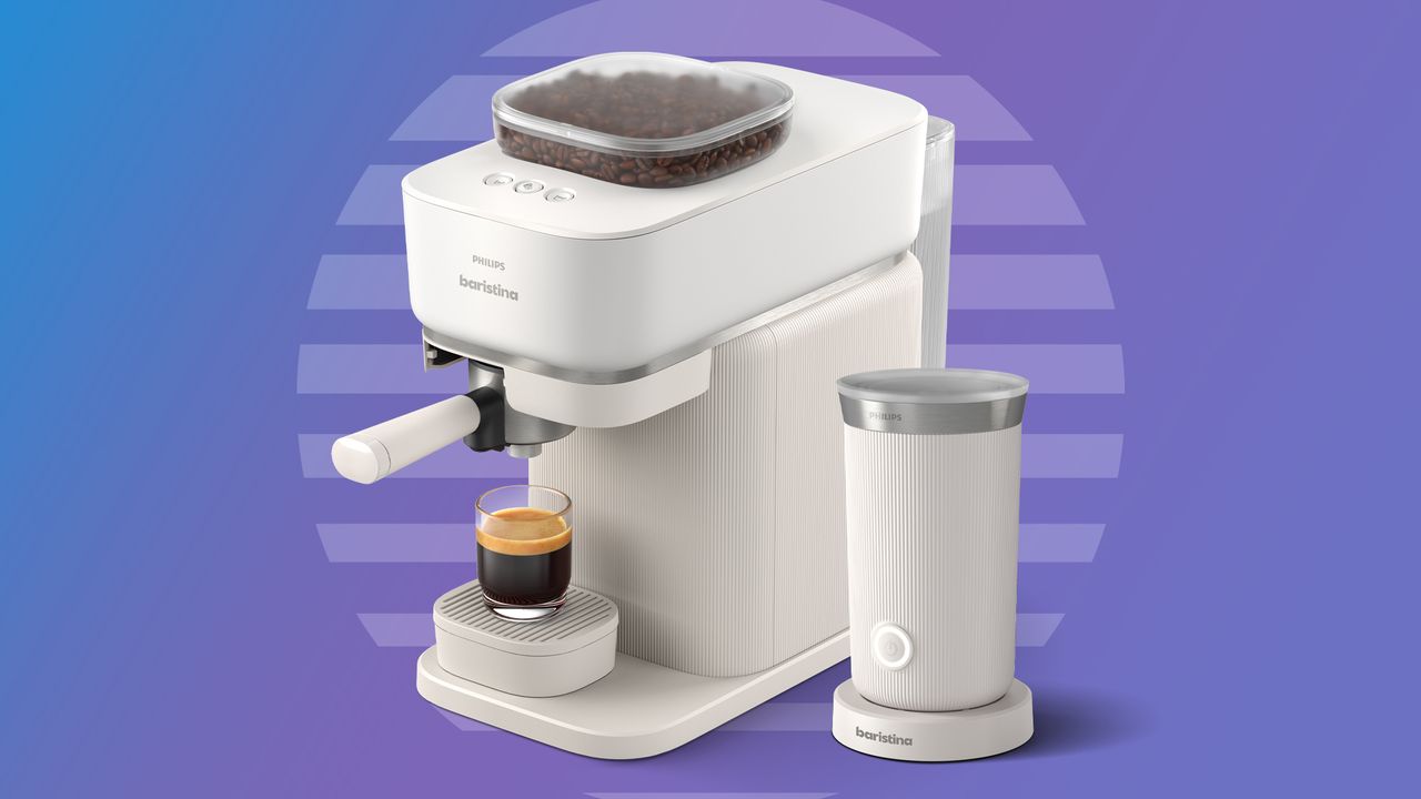 Think brewing coffee with fresh beans is too much hassle? The new Philips Baristina might just change your mind with its 'one swipe' system