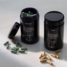 Best stress supplements: A shot of supplements on a countertop