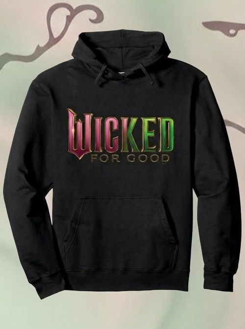 Wicked: for Good Pink to Green Logo Pullover Hoodie