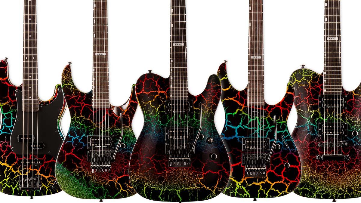 ESP LTD &#039;87 Series Rainbow Crackle