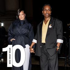 An image of ASAP Rocky and Rihanna, the best-dressed celebrity couples from 2015 - 2025.