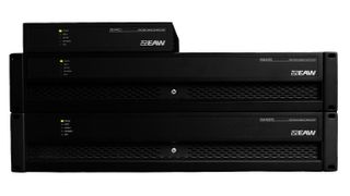 The new EAW installation amplifiers in black.