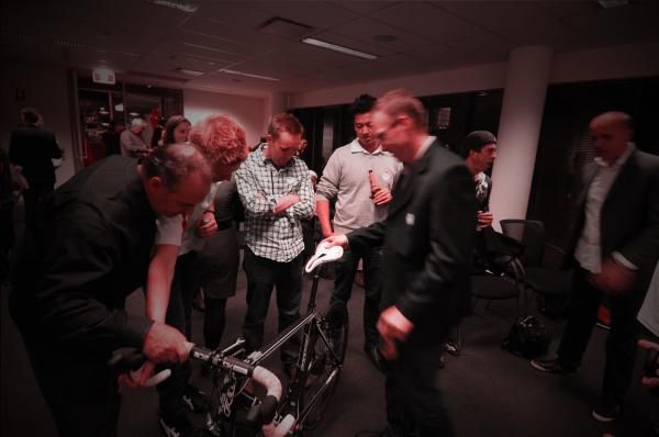 Guests check out products of the sponsors of the search2retain team