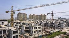 Residential buildings under construction in China