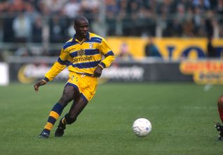Lilian Thuram in action for Parma