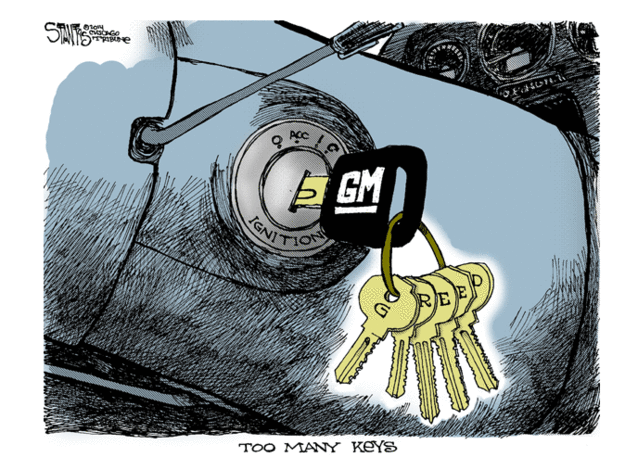 Editorial cartoon GM recall