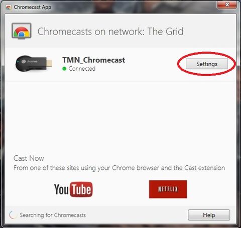cannot find mac adresss for chromecast