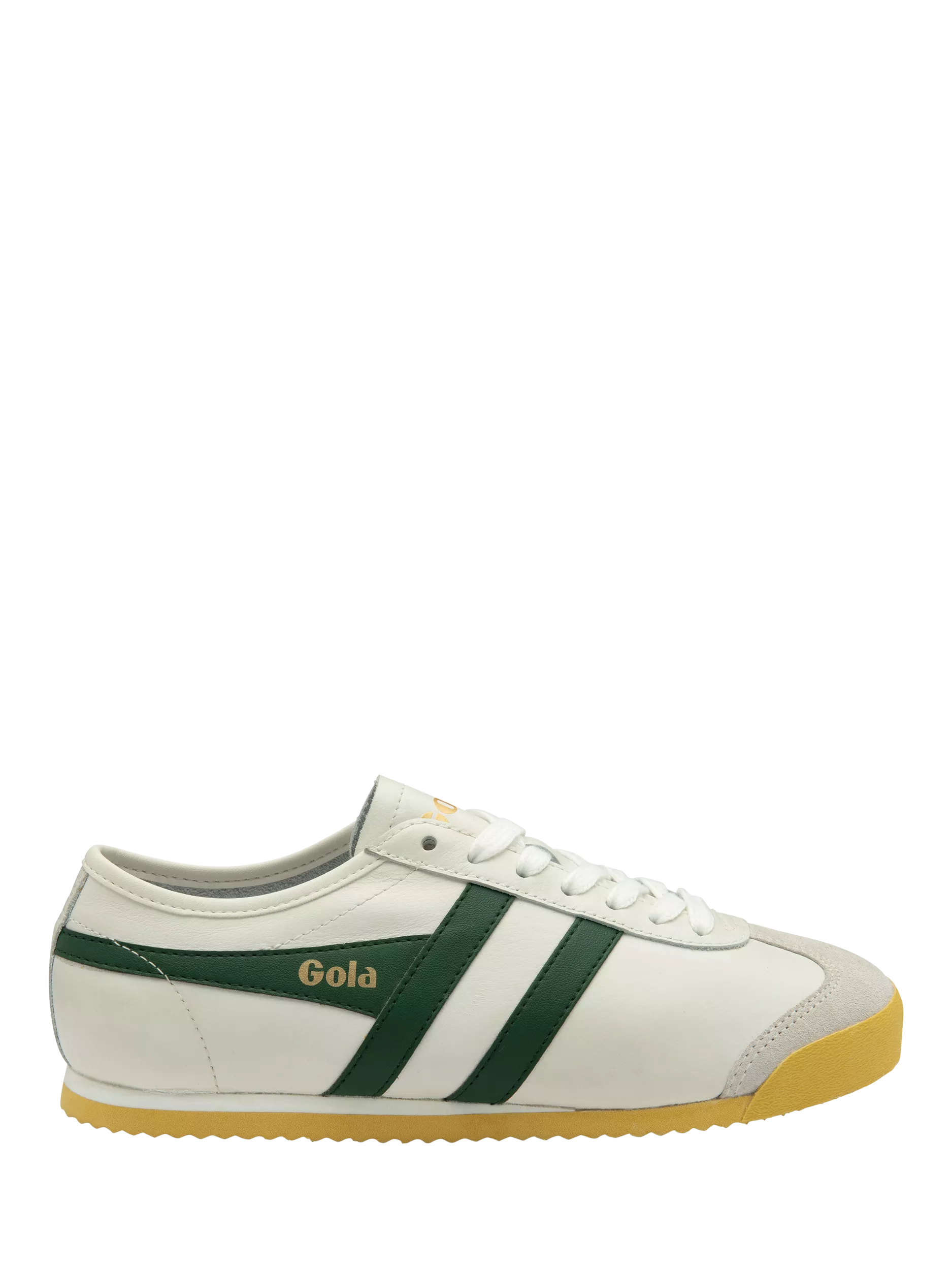 Gola Classics Race Leather Trainers, White/evergreen