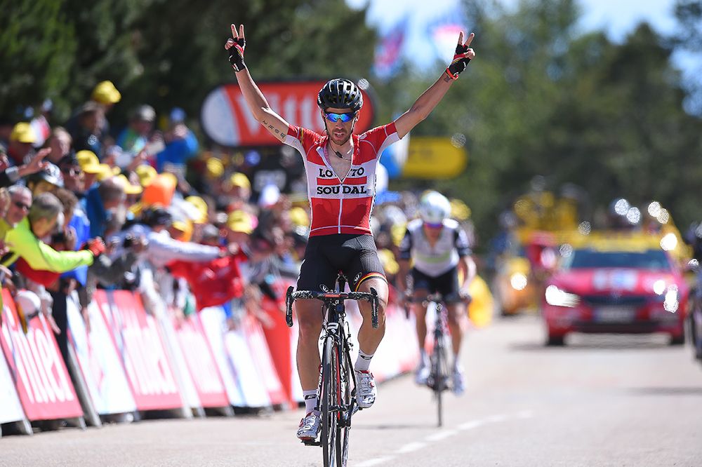 Thomas De gendt wins stage 12 of the 2016 Tour de France