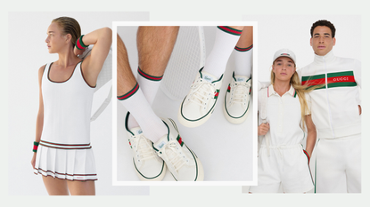 Gucci tennis campaign eaturing tennis player Emma Cohen 