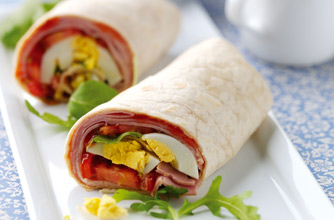 Burrito breakfast wrap with guacamole | American Recipes | GoodtoKnow