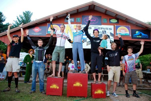 Shenandoah Mountain 100 men's podium