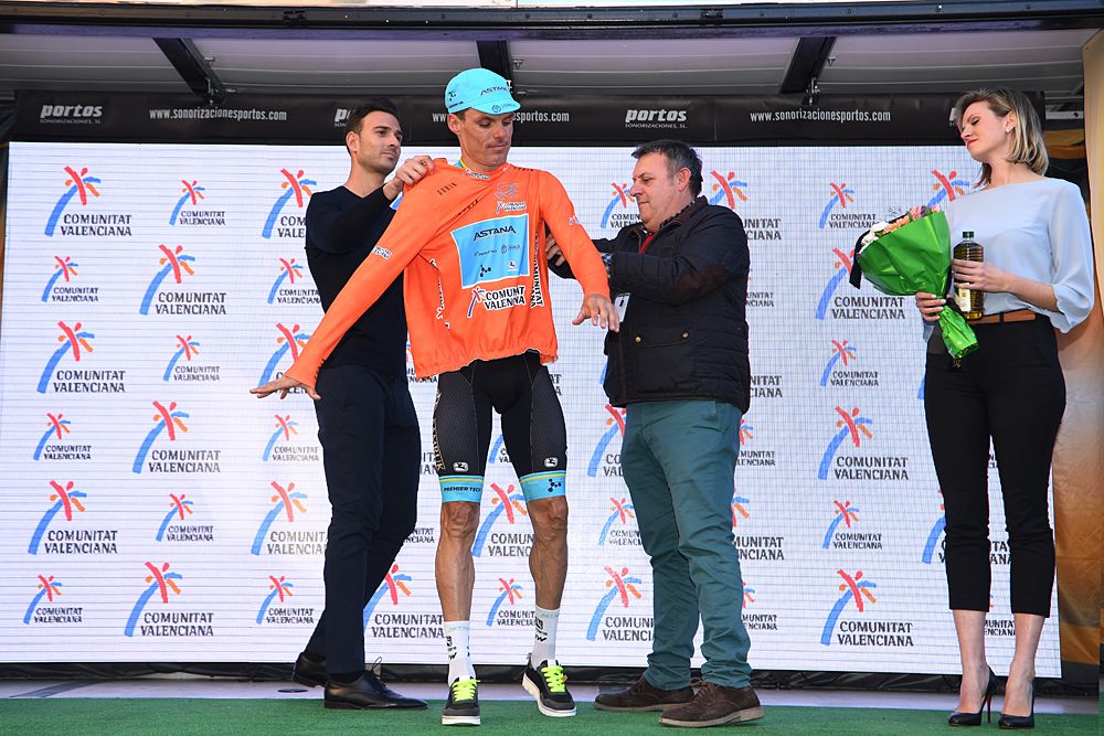 Luis Leon Sanchez (Astana) in the combined points jersey