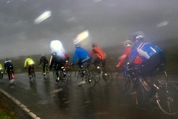 Rain, wind and cold did not dampen the rider's enthusiasm for the Braveheart ride.