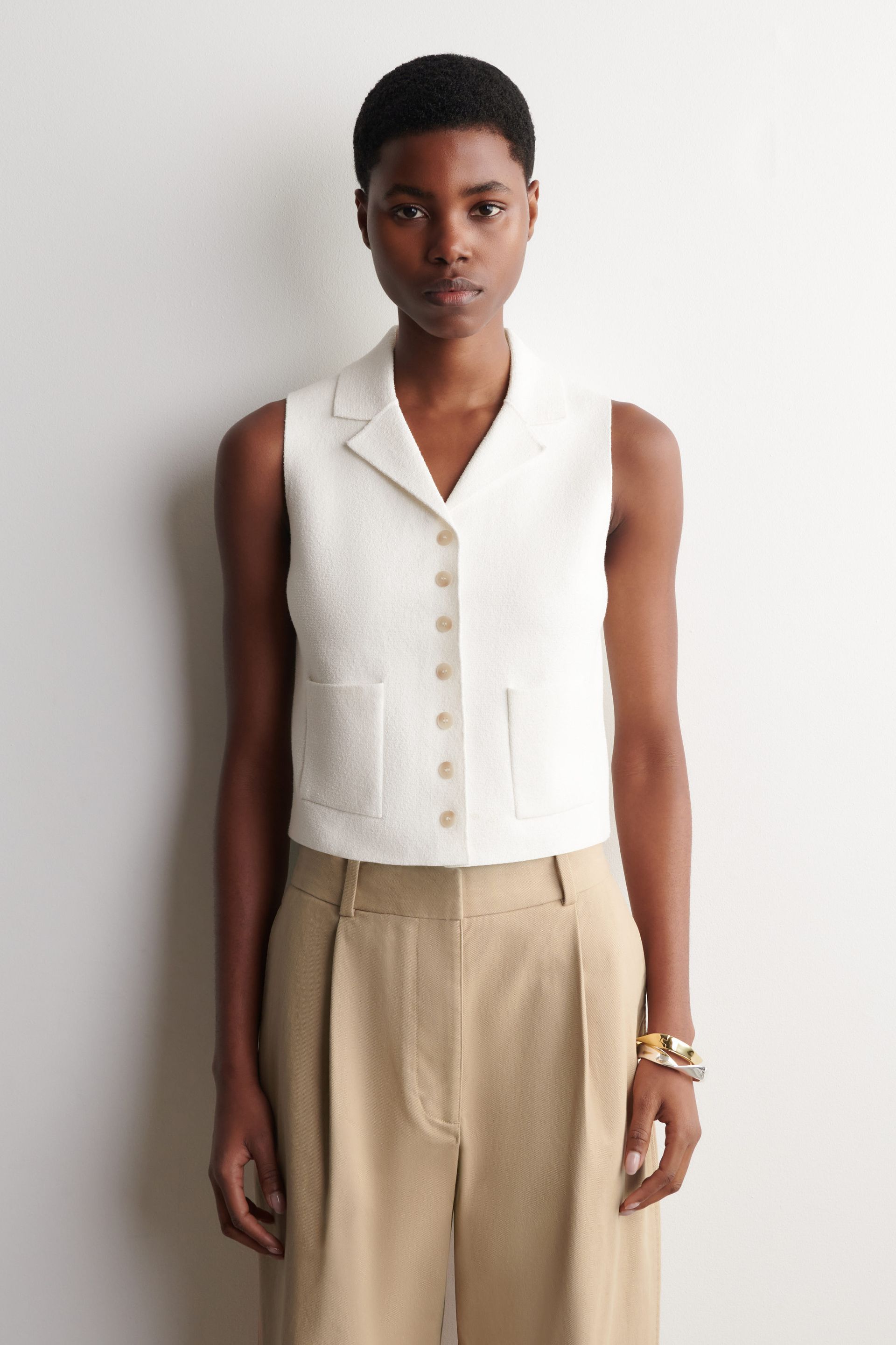 BouclÉ-Knit Vest