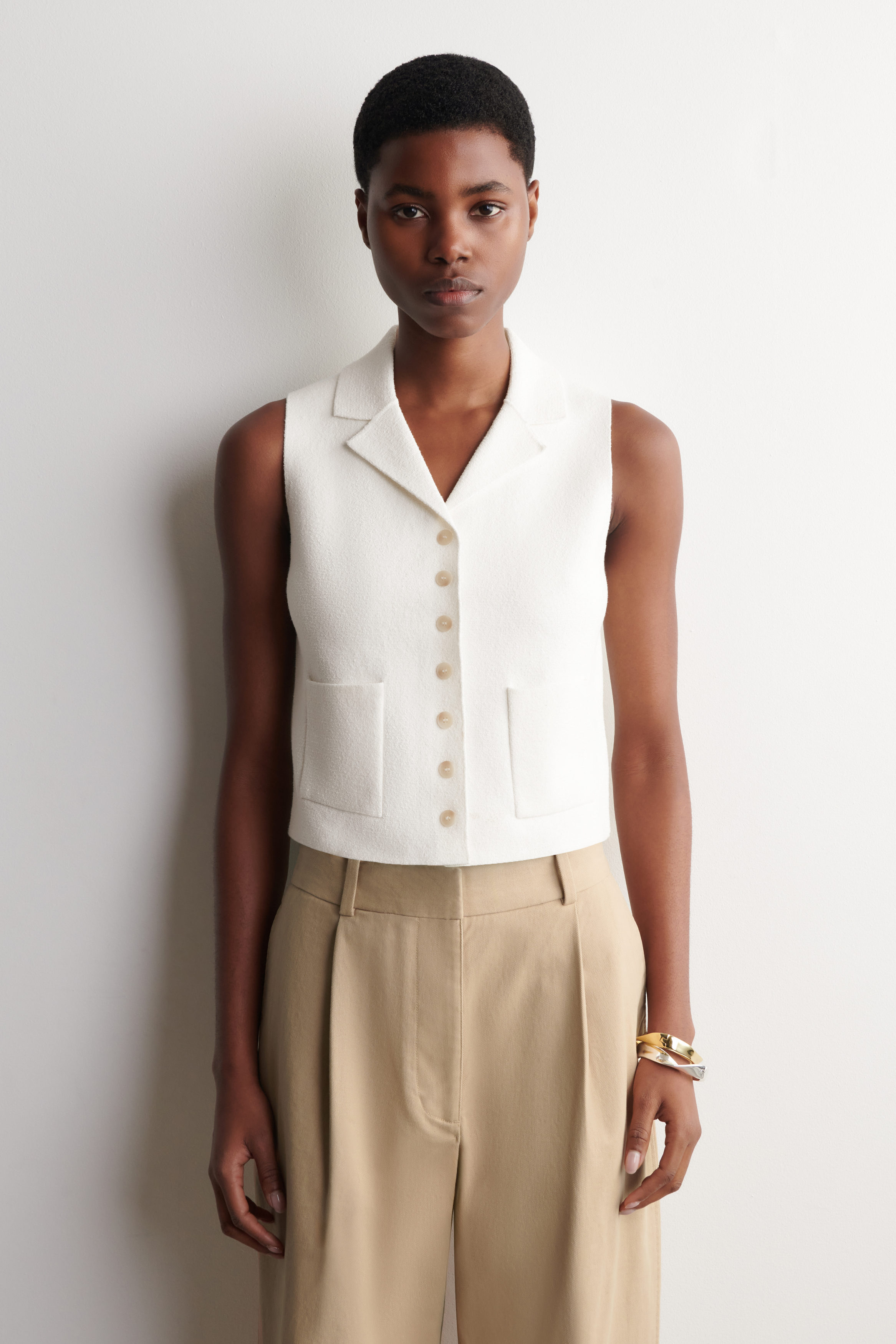 Boucl&amp;Eacute;-Knit Vest