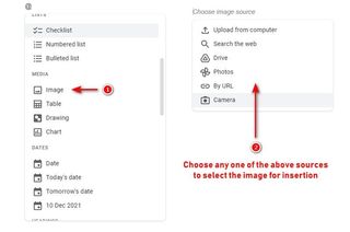 Universal Insertion Menu For Images Google Docs