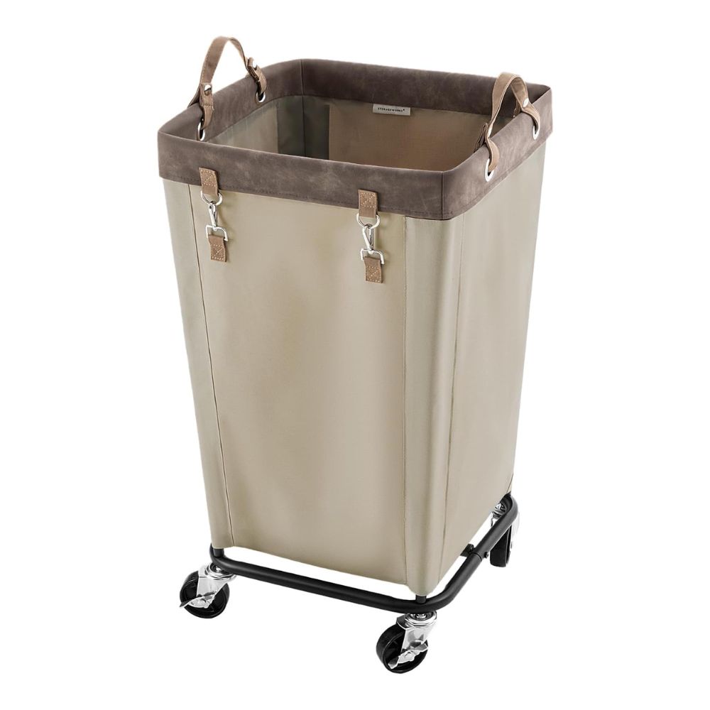 StorageWorks 160L Laundry Basket with Wheels