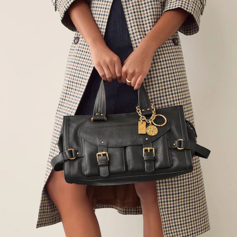 Next , Black Charm Buckle Hand Held Bag