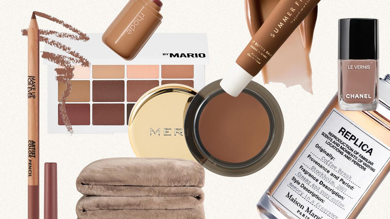 Mocha Mousse
colored beauty products.