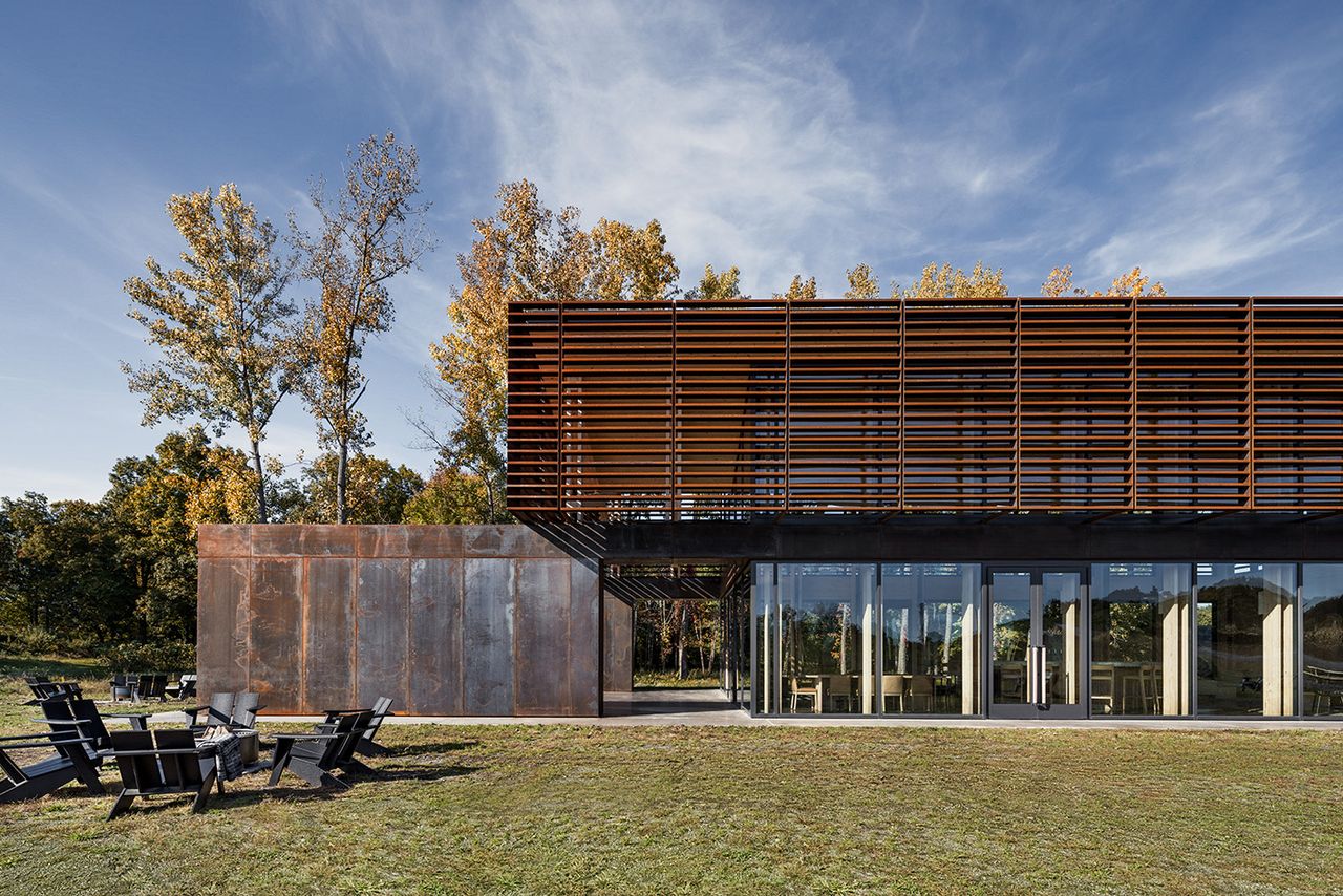 Lasting Joy brewery exterior with timber louvres