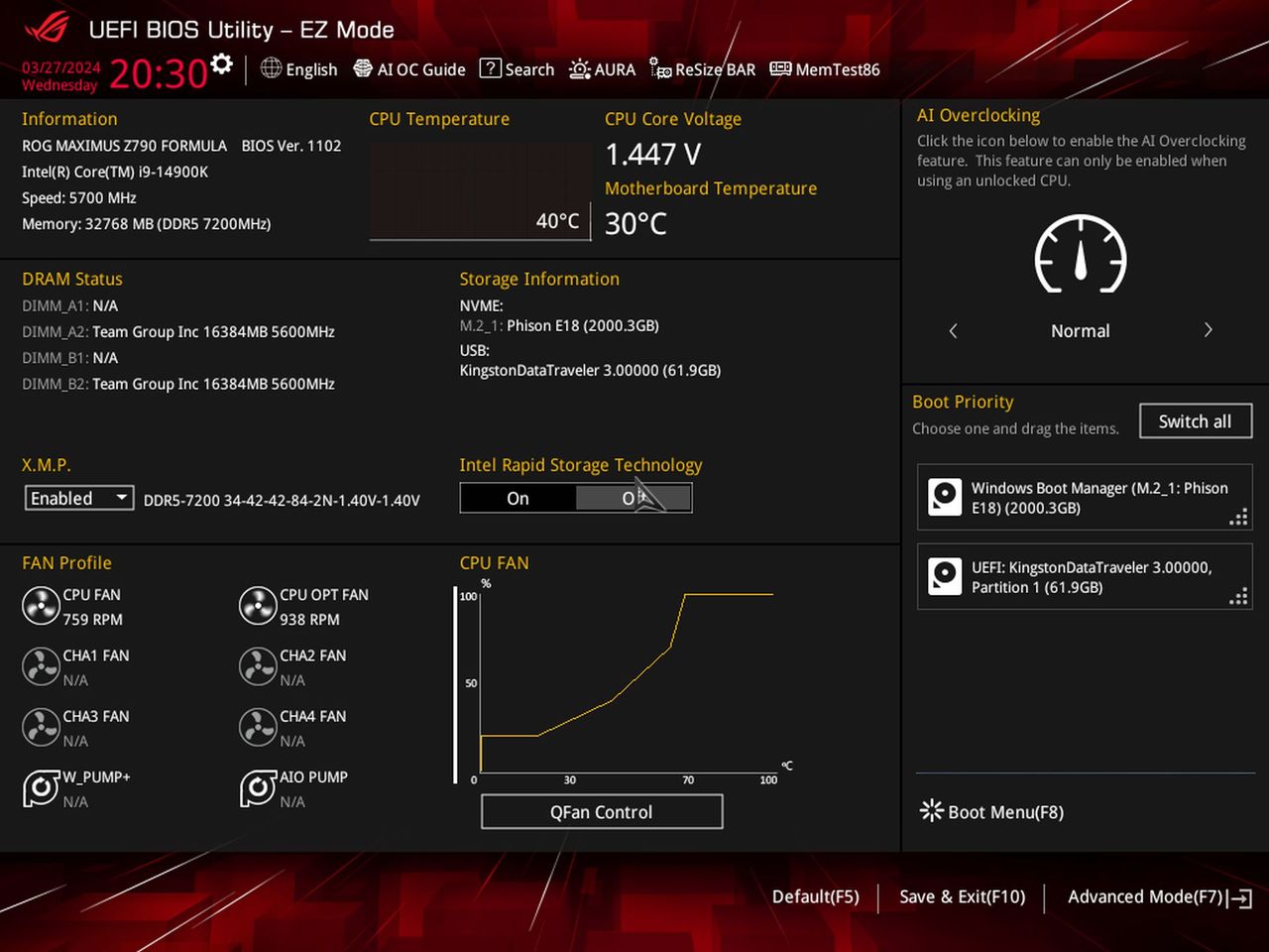 Asus ROG Maximus Z790 Formula