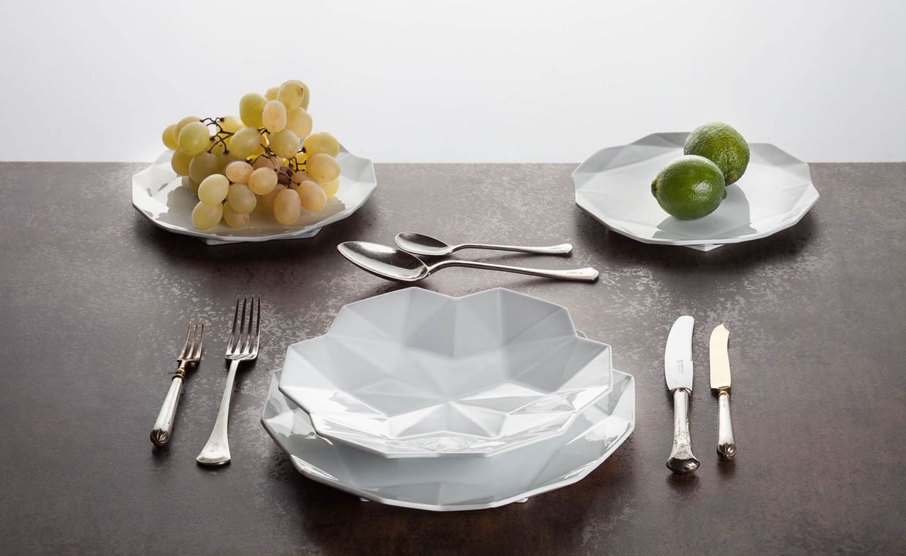 Lauriger specialises in Czech cubism-inspired tableware