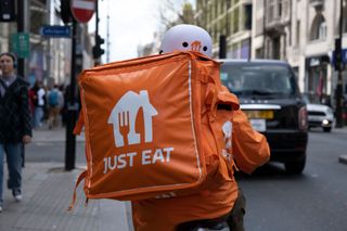 Just Eat takeaway delivery cycle courier