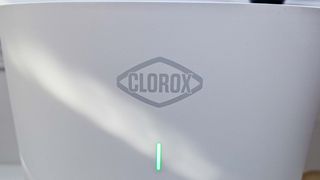 Clorox Large Room True HEPA Air Purifier logo and status light