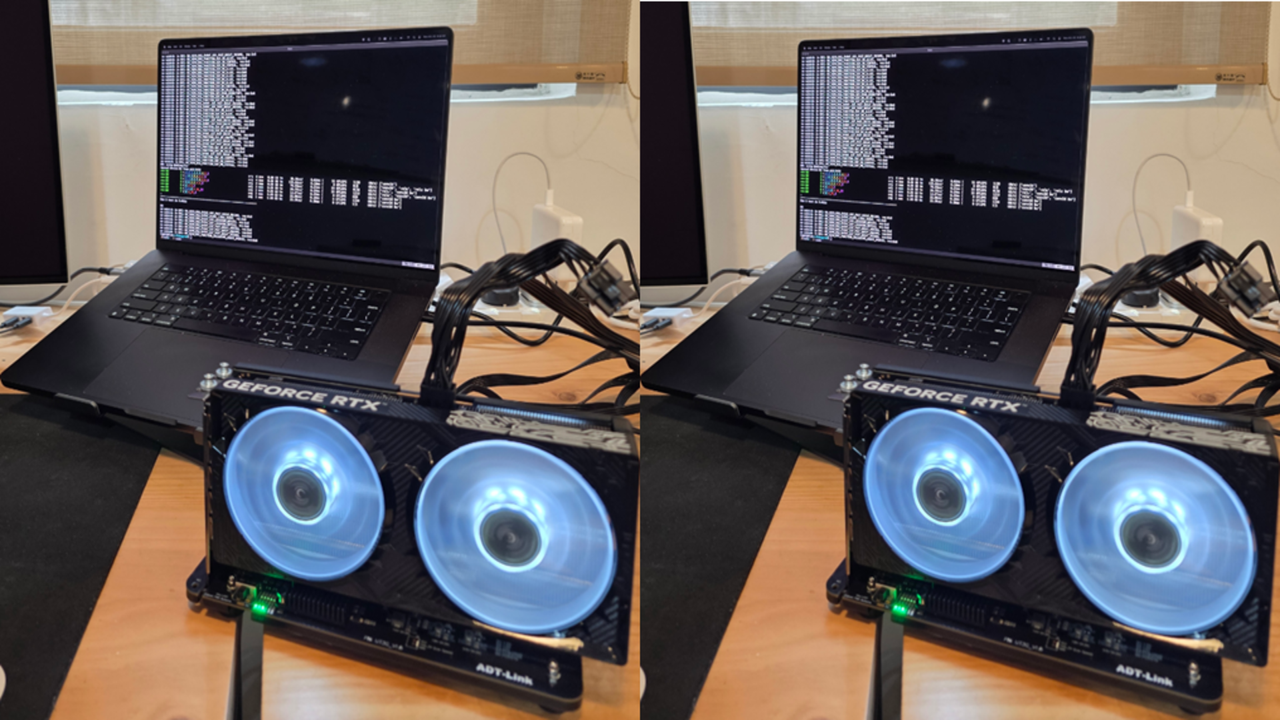 Apple MacBooks running Nvidia RTX GPUs are not a fantasy anymore - TinyCorp unlocks a whole new world of possibilities in a surprisingly low-tech way