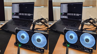 MacBook Pro M3 Max running Tinygrad framework