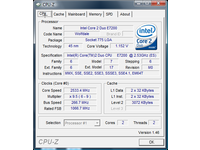 Voltage for full speed (2.53 GHz) was 1.15 V.