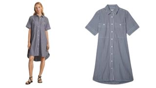 everlane sustainable t shirt striped summer dress