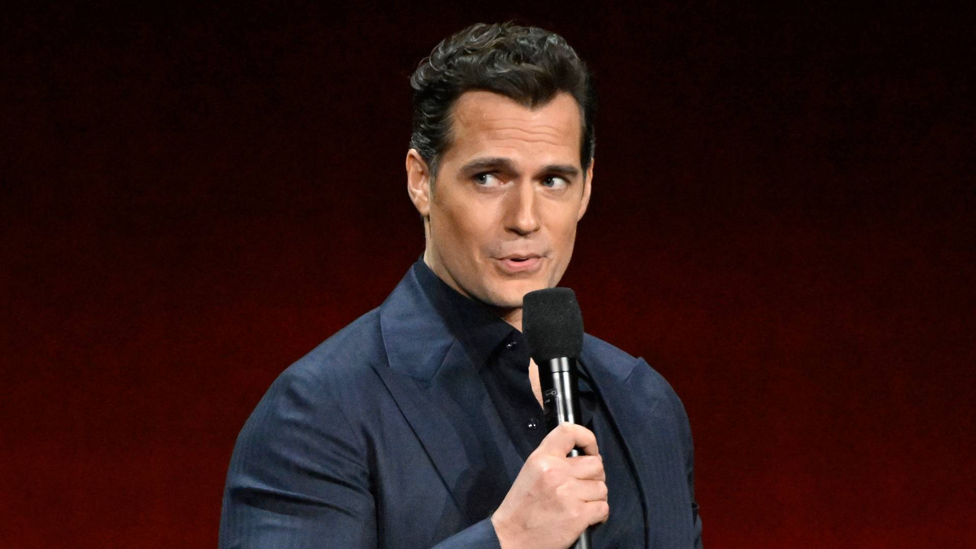 Henry Cavill on stage at Cinema Con
