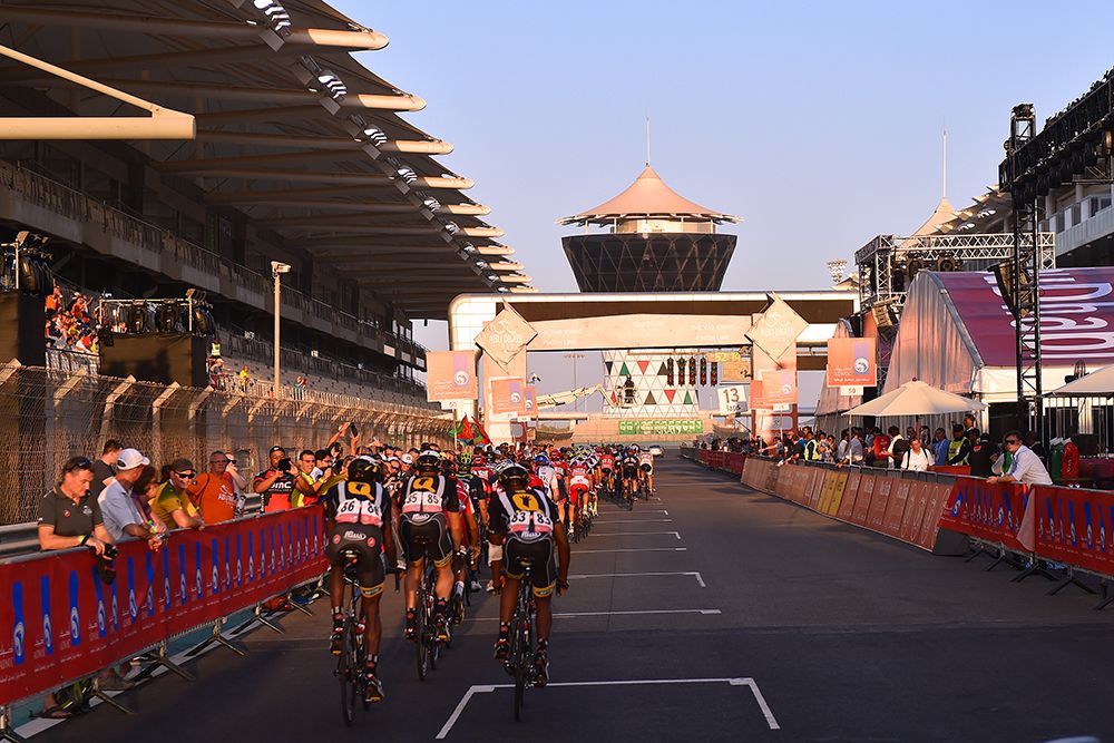 The Yas Marina Formula One circuit plays host to the Abu Dhabi Tour