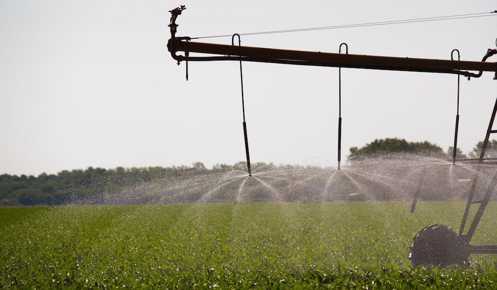 Irrigation System on a Farm