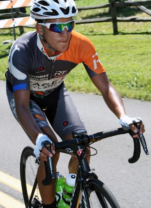 Mexican climber Gerardo Robles (Stage 17/Cylance) stays on a break that will contribute to him earning today's King of the Mountains Jersey.