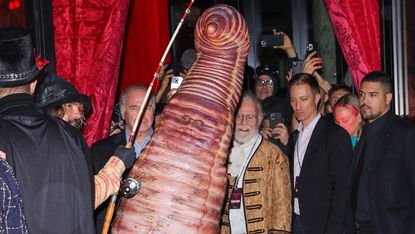 Heidi Klum dresses up as worm on 31 October in New York City