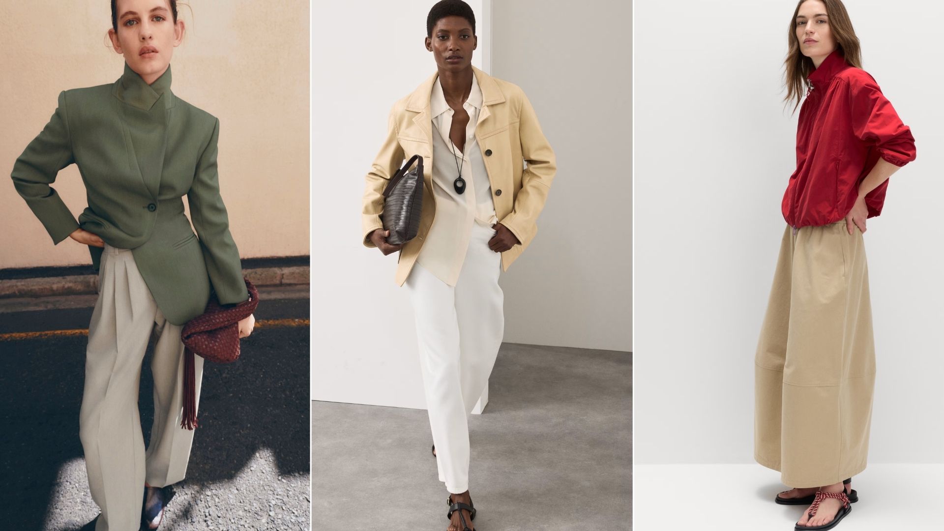 Models wear spring jackets from M&amp;S