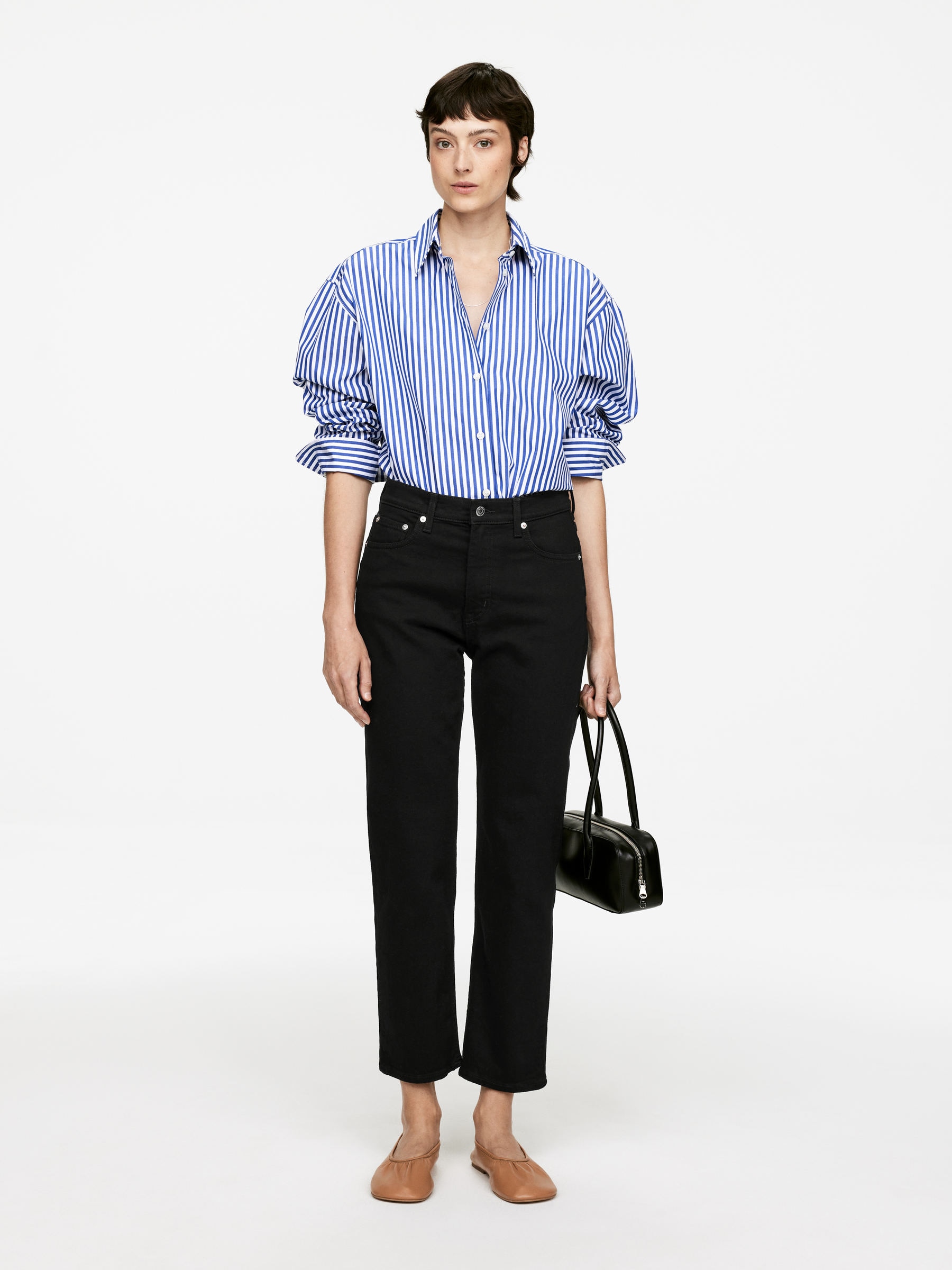 Jade Cropped Slim Jeans &amp;ndash; Black &amp;ndash; Women &amp;ndash; Arket Gb