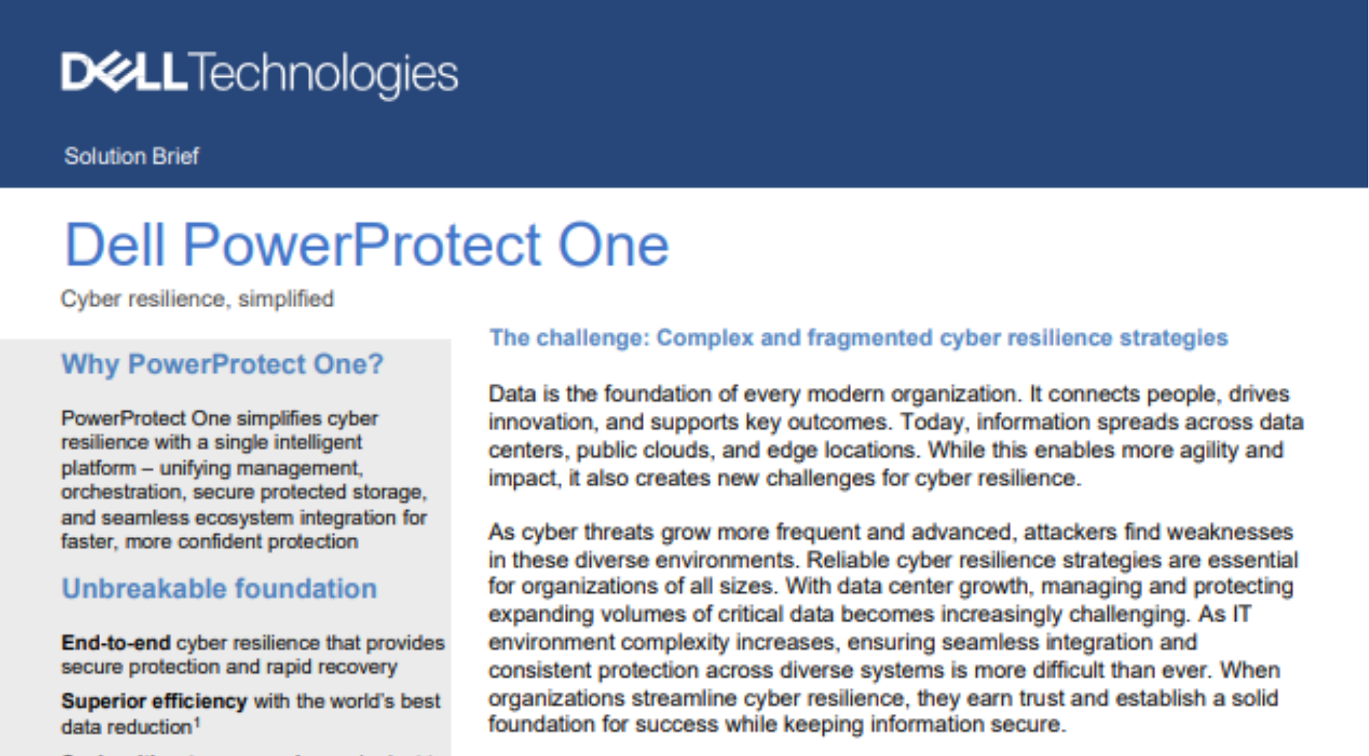 Cyber resilience, simplified