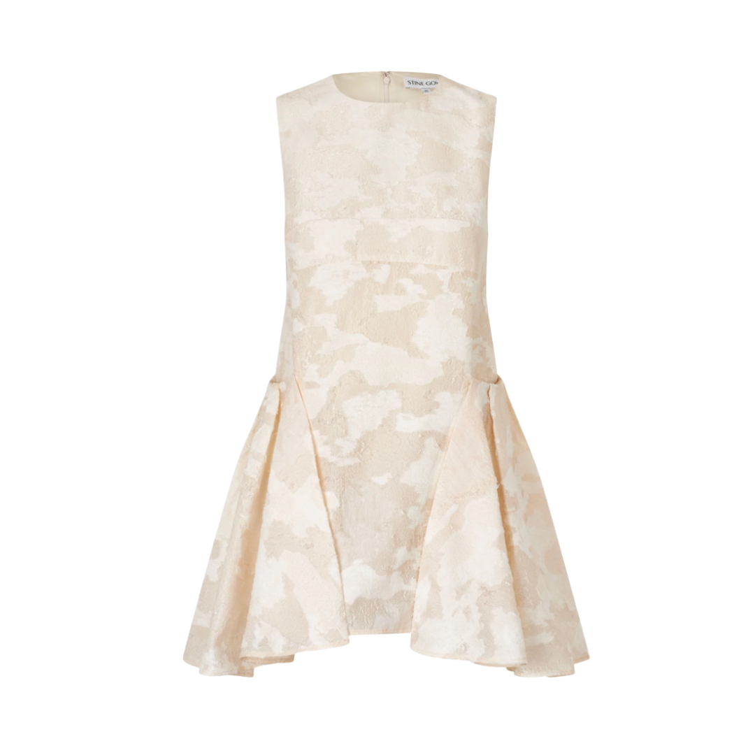 Stine Goya UK, Romantic Ruffling Sleeveless Short Dress