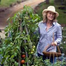 Meryl Streep in a garden, channelling the Coastal Grandma Trend