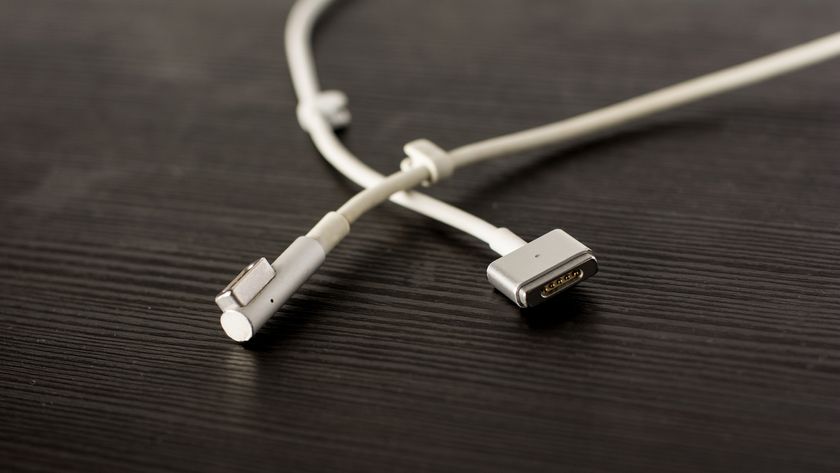 A MacBook charging cable. 